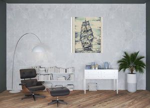 HomeRoots Wrapped Canvas Print Wall Art – Contemporary Gallery-Style Decor for Modern Living Spaces and Offices 48" H x 36" W x 3" D 471309