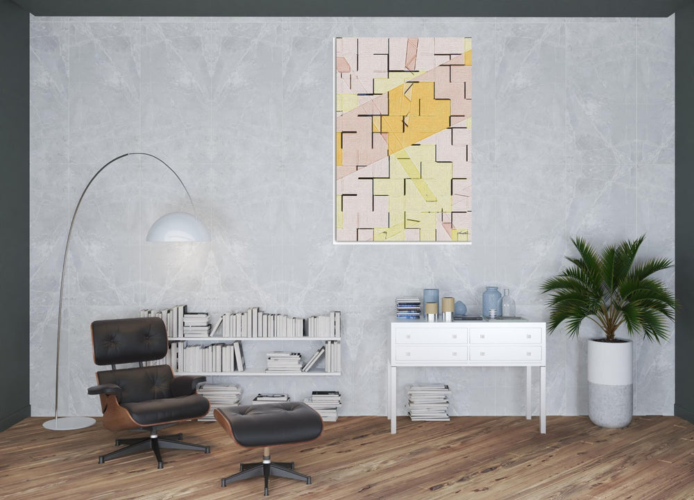 HomeRoots Wrapped Canvas Print Wall Art - Modern, Vibrant Design to Enhance Your Home Decor Effortlessly 40" H x 60" W x 3" D 471345