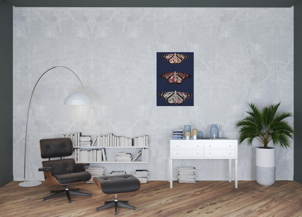 HomeRoots Wrapped Butterfly Canvas Print Wall Art – Elegant Home Décor for Nature Lovers and Gift Giving 24" H x 36" W x 3" D 471355