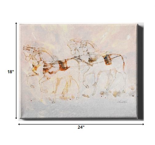 Homeroots Wrapped Canvas Print Wall Art  Premium Stretched Canvas 471378