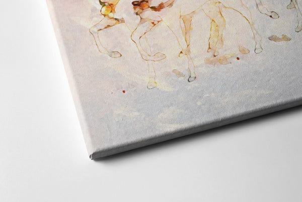HomeRoots Wrapped Canvas Print Wall Art – Stunning Horse Motif for Rustic Charm in Any Contemporary Space 24" H x 36" W x 3" D 471379