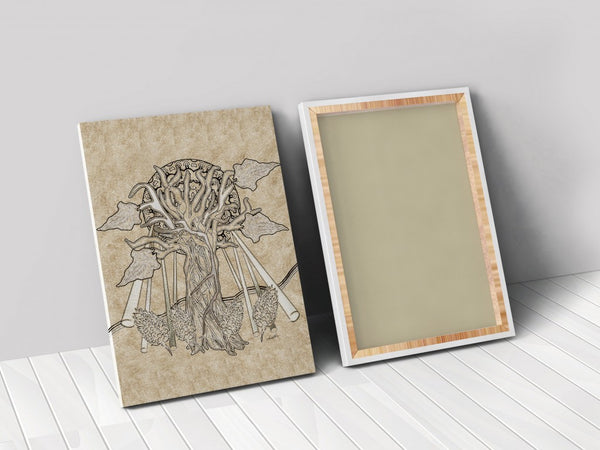 Homeroots Wrapped Canvas Print Wall Art  Premium Stretched Canvas 471438