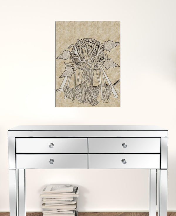 Homeroots Wrapped Canvas Print Wall Art  Premium Stretched Canvas 471438