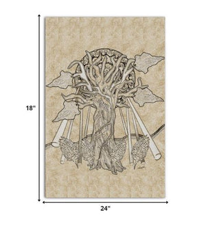 Homeroots Wrapped Canvas Print Wall Art  Premium Stretched Canvas 471438