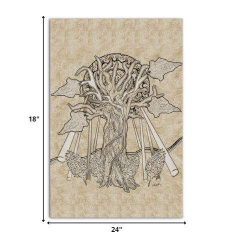 Homeroots Wrapped Canvas Print Wall Art  Premium Stretched Canvas 471438