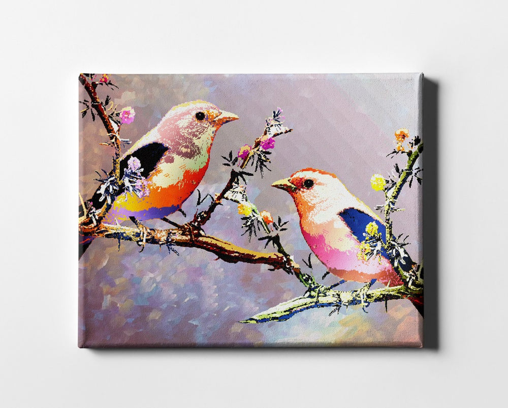 HomeRoots Wrapped Canvas Print Wall Art - Striking Bird Motif, Museum-Quality Finish for Stunning Home Décor 40" H x 60" W x 3" D 471445