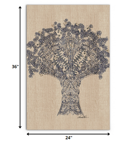 Homeroots Wrapped Canvas Print Wall Art  Premium Stretched Canvas 471471