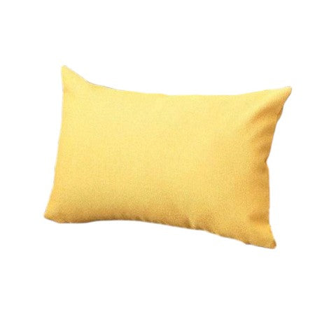 Homeroots Set Of Two 12" X 20" Luxurious Yellow Fabric Lumbar Throw Pillows For Cozy Home Décor Accents   471696