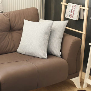 Homeroots Set Of Two Black And Gray Throw Pillow   471702