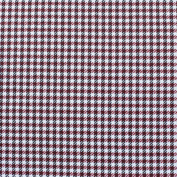 Homeroots Set Of Two 12" X 20" Red And White Houndstooth Fabric Lumbar Throw Pillows   471707