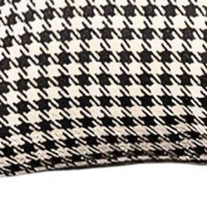 Homeroots Set Of Two 20" X 12" Grey Polyester Houndstooth Zippered Pillow   471708