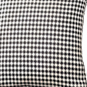 Homeroots Set Of Two 18" Black And White Houndstooth Fabric Throw Pillows   471713