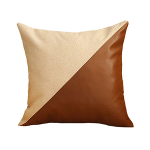 Homeroots Set Of Two 18" X 18" Brown And Ivory Polyester Zippered Pillow   471716