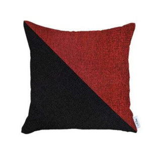 Homeroots Set Of Two 3" Red And Black Throw Pillow   471720