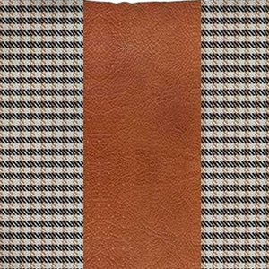 Homeroots Set Of Two 18" X 18" Brown Houndstooth Zippered Handmade Polyester Throw Pillow   471740