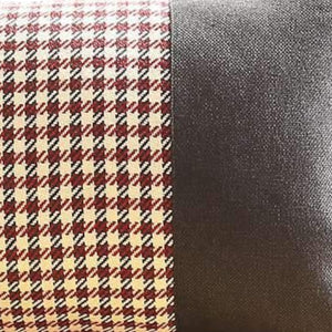 Homeroots Set Of Two 12" X 20" Black Red And White Houndstooth Fabric Lumbar Throw Pillows   471773