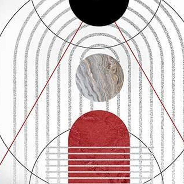 Homeroots Set Of Two 18" X 18" Black And Red Abstract Zippered Handmade Polyester Throw Pillow   471782