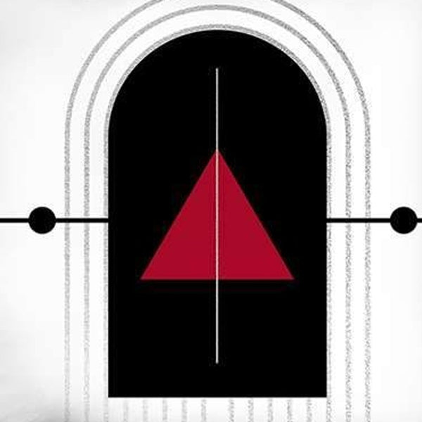 Homeroots Set Of Two 18" X 18" Black And Red Abstract Zippered Handmade Polyester Throw Pillow   471785