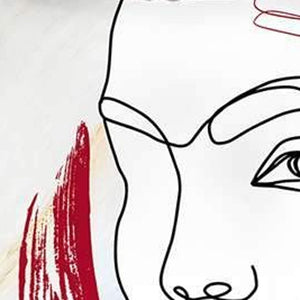 Homeroots Set Of Two 18" X 18" Gray Black White And Red Abstract Zippered Handmade Polyester Throw Pillow   471799