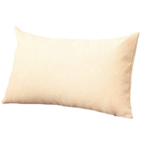 HomeRoots Set of Four Ivory Lumbar Throw Pillows – Stylish 12" x 20" Cushions for Sofa, Bed & Chairs 471808