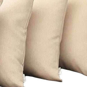 HomeRoots Set of Four 18" Ivory Throw Pillows - Stylish & Soft Accent Cushions for Home Décor & Comfort 471815