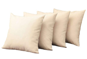 HomeRoots Set of Four 18" Ivory Throw Pillows - Stylish & Soft Accent Cushions for Home Décor & Comfort 471815