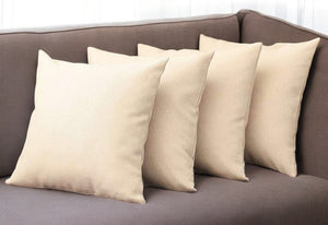 HomeRoots Set of Four 18" Ivory Throw Pillows - Stylish & Soft Accent Cushions for Home Décor & Comfort 471815