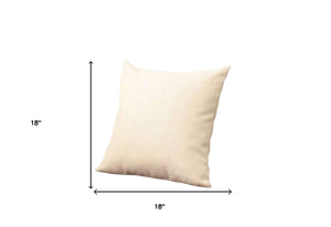 HomeRoots Set of Four 18" Ivory Throw Pillows - Stylish & Soft Accent Cushions for Home Décor & Comfort 471815