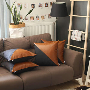 Homeroots Set Of Four Stylish Brown And Black Throw Pillows – Cozy, Durable, And Perfect For Home Décor!   471832