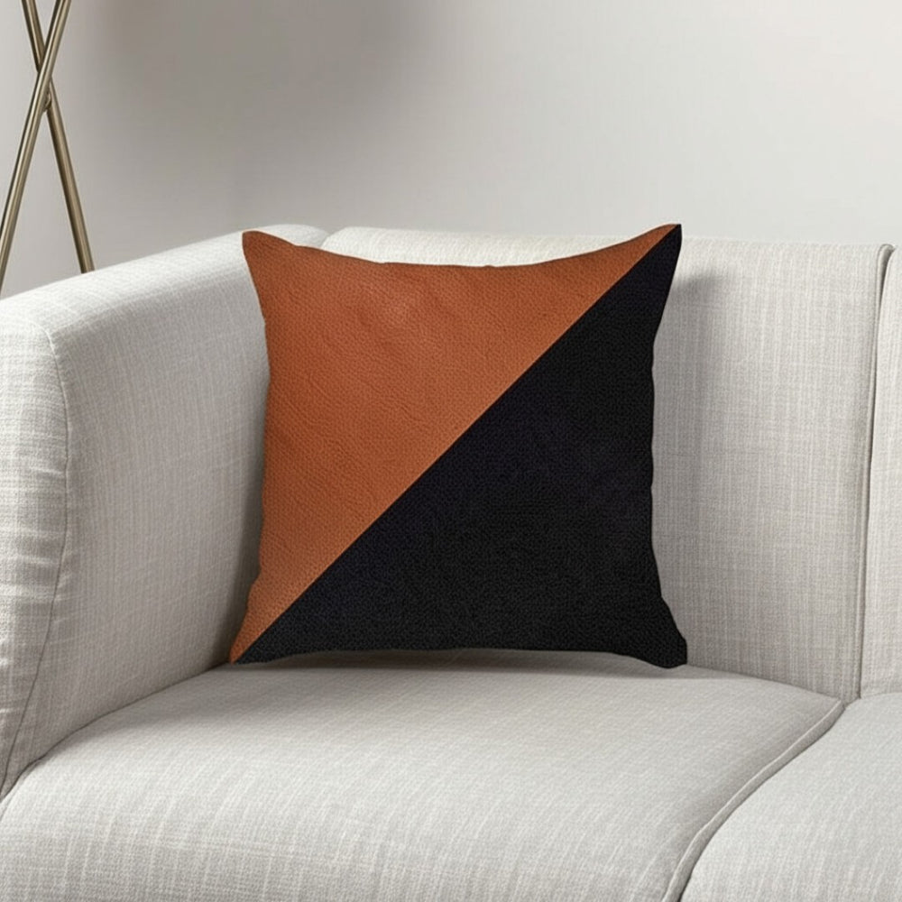 HomeRoots Set of Four Stylish Brown and Black Throw Pillows for Modern Home Décor and Cozy Comfort 471832