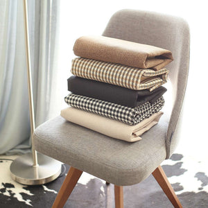 HomeRoots Set of Four Stylish 18" Geometric Grey and Black Throw Pillows - Handmade, Zippered, Durable Comfort 471837