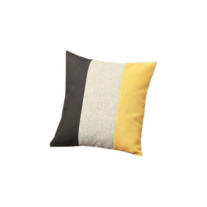 HomeRoots Set of Four 18" Black and Yellow Throw Pillows – Stylish, Durable, and Allergy-Friendly Accent Decor! 471869