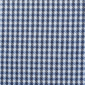 HomeRoots Set of Four Timeless 18" Houndstooth Throw Pillows - Soft Polyester, Stylish Blue & White Design 471885
