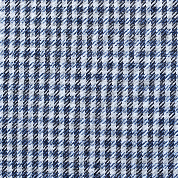 HomeRoots Set of Four Timeless 18" Houndstooth Throw Pillows - Soft Polyester, Stylish Blue & White Design 471885