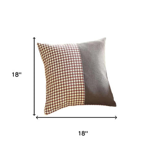 HomeRoots Set of Four 18" Black & Red Houndstooth Throw Pillows - Bold Style, Soft Comfort, Allergy-Friendly 471895