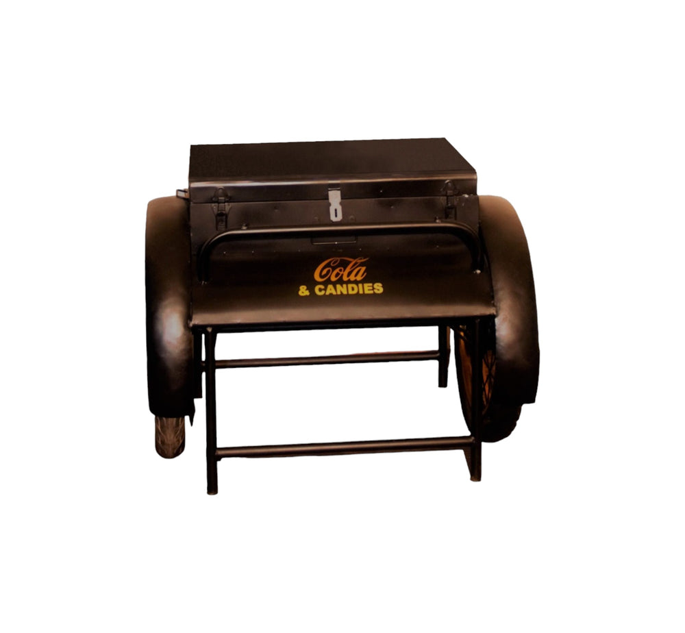 Homeroots 27" Black Steel End Table   471929