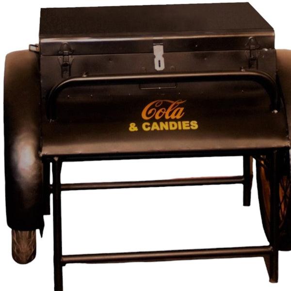 Homeroots 27" Black Steel End Table   471929