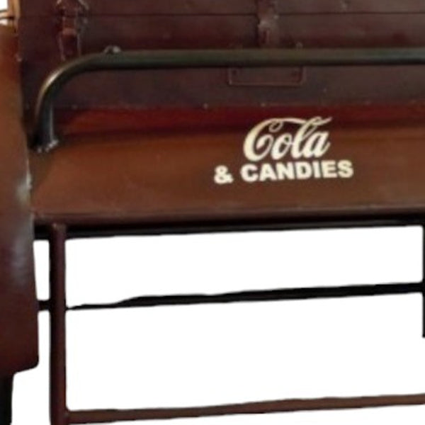 Homeroots 27" Maroon Steel End Table   471931