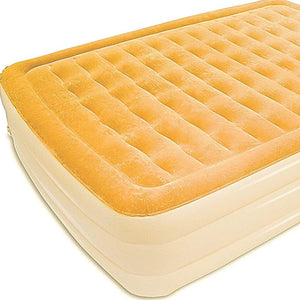 Homeroots Dreamy Golden Inflatable Queen Size Bed Mattress  K80,Pvc 471935
