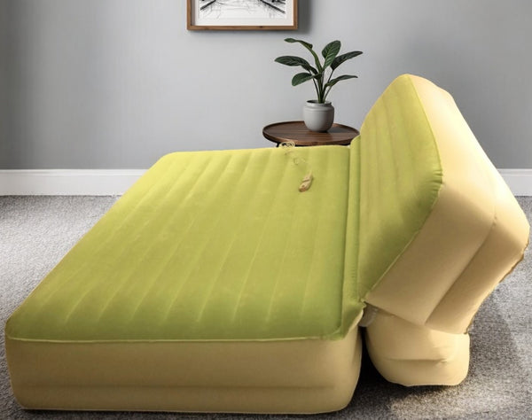 Homeroots Incline Adjustable Moss Green Inflatable King Size Mattress  Nylon 471937