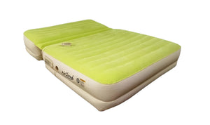 HomeRoots Incline Adjustable King-Size Air Mattress with Plush Velvet Top & Built-in Pump for Comfort & Ease 471937