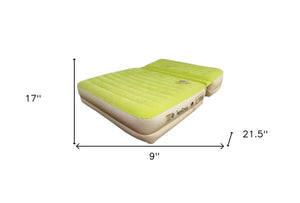 Homeroots Incline Adjustable Moss Green Inflatable King Size Mattress  Nylon 471937