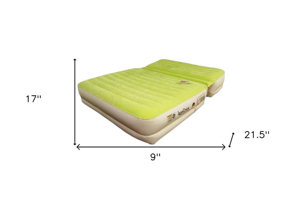 Homeroots Incline Adjustable Moss Green Inflatable King Size Mattress  Nylon 471937