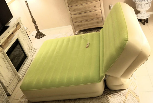 Homeroots Incline Adjustable Moss Green Inflatable King Size Mattress  Nylon 471937