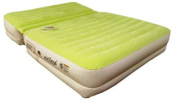 Homeroots Incline Adjustable Moss Green Inflatable King Size Mattress  Nylon 471937