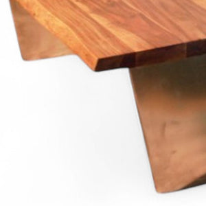 Homeroots 31" Natural Solid Wood Coffee Table   471986