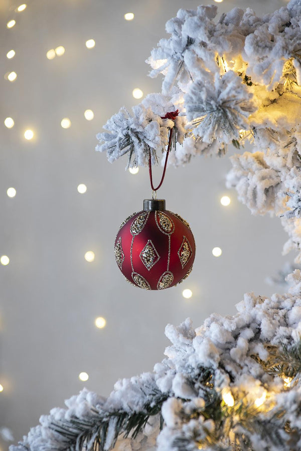 English Elm D3" Elegant Glass Christmas Ball Ornaments Set Of 12 - Perfect Holiday Decor For Trees & Events W2078P247873