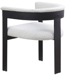 Romeo Cream Boucle Fabric Dining Chair 471Cream-C Meridian Furniture