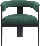 Romeo Green Boucle Fabric Dining Chair 471Green-C Meridian Furniture