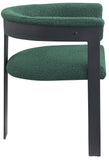 Romeo Green Boucle Fabric Dining Chair 471Green-C Meridian Furniture